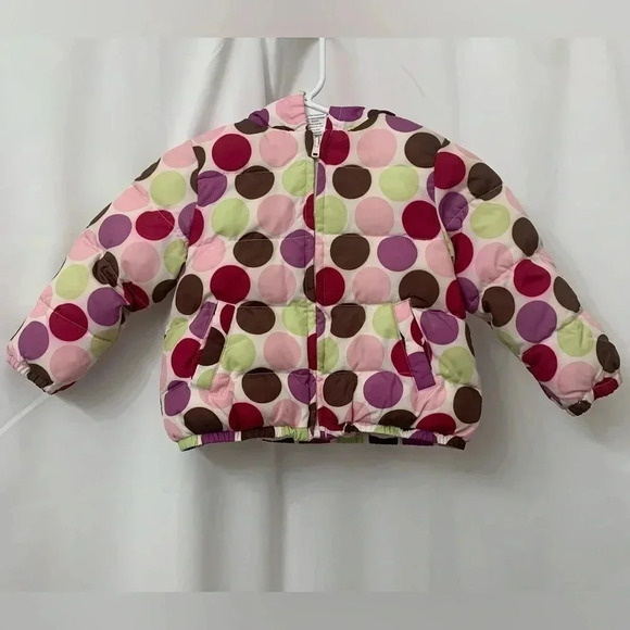 Gymboree Other - Toddler Girls Gymboree Polka Dot Puffer Jacket Size 2T-3T Pre-Owned